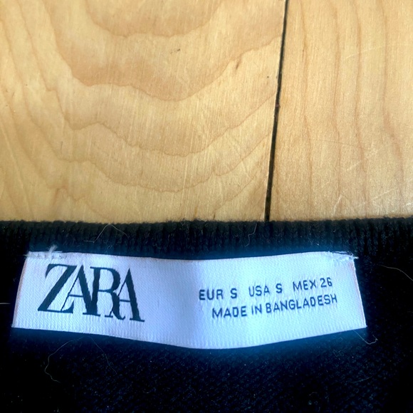 ZARA Tie-down open front long-sleeve top (NWOT) - Picture 3 of 3